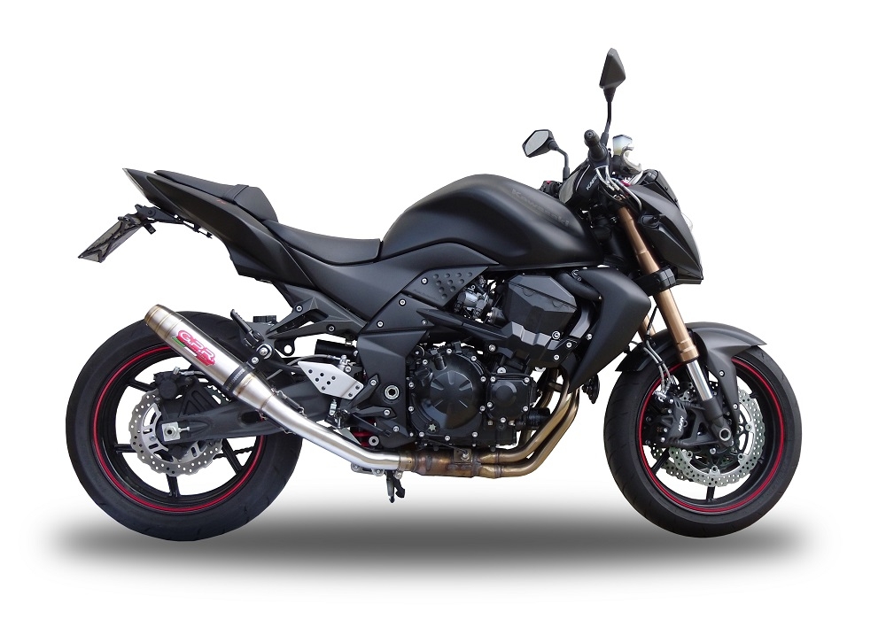 Pot echappement compatible avec Kawasaki Z 750 - R 2007-2014, Deeptone Inox, Échappement légal, homologué,silencieux avec db killer amovible et tuyau de liaison spécifique 
