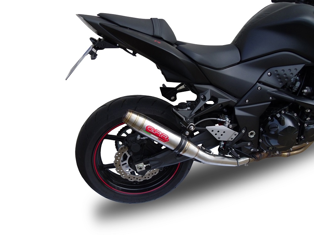 Pot echappement compatible avec Kawasaki Z 750 - R 2007-2014, Deeptone Inox, Échappement légal, homologué,silencieux avec db killer amovible et tuyau de liaison spécifique 
