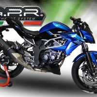 Pot echappement compatible avec Kawasaki Z 125 2021-2024, Furore Evo4 Nero, Échappement légal, homologué,silencieux avec db killer amovible et tuyau de liaison spécifique 