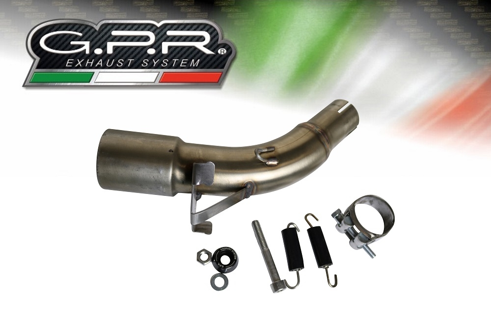 Pot echappement compatible avec Kawasaki Ninja 125 2021-2024, M3 Inox , Échappement légal, homologué,silencieux avec db killer amovible et tuyau de liaison spécifique 