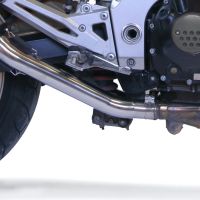 Pot echappement compatible avec Kawasaki Z1000 2003-2006, Trioval, Paire de pot d'échappement homologuées, livrées avec db killer amovible et raccords spécifiques 