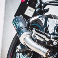 Pot echappement compatible avec Kawasaki Z 900 2017-2019, M3 Black Titanium, Échappement légal, homologué,silencieux avec db killer amovible et tuyau de liaison spécifique 