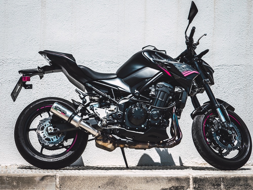 Pot echappement compatible avec Kawasaki Z 900 E 2020-2024, M3 Inox , Échappement légal, homologué,silencieux avec db killer amovible et tuyau de liaison spécifique 
