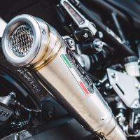 Pot echappement compatible avec Kawasaki Z 900 E 2017-2020, Powercone Evo, Échappement légal, homologué,silencieux avec db killer amovible et tuyau de liaison spécifique 
