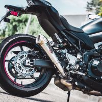 Pot echappement compatible avec Kawasaki Z 900 E 2017-2020, Powercone Evo, Échappement légal, homologué,silencieux avec db killer amovible et tuyau de liaison spécifique 