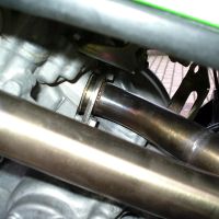 Pot echappement compatible avec Kawasaki Kfx 700 2004-2011, Deeptone Atv, Homologué et légal, système d'échappement complet avec double silencieaux, avec db killer amovible et collecteur spécifique 