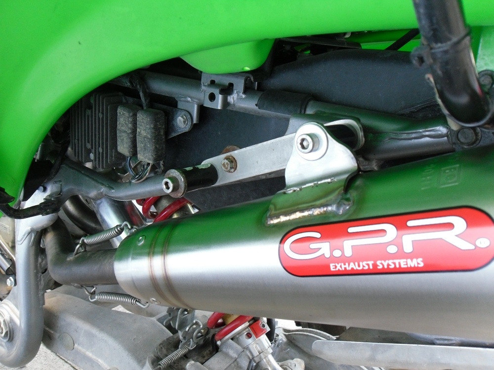 Pot echappement compatible avec Kawasaki Kfx 700 2004-2011, Powercone Evo, Homologué et légal, système d'échappement complet avec double silencieaux, avec db killer amovible et collecteur spécifique 