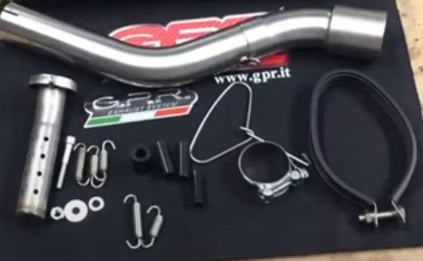 Pot echappement compatible avec Kawasaki Klr 650 2006-2025, Trioval, Échappement légal, homologué,silencieux avec db killer amovible et tuyau de liaison spécifique 