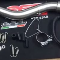 Pot echappement compatible avec Kawasaki Klr 650 2006-2025, Trioval, Échappement légal, homologué,silencieux avec db killer amovible et tuyau de liaison spécifique 