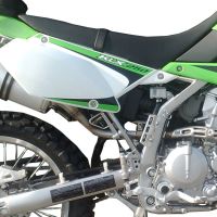 Pot echappement compatible avec Kawasaki KLX 250 S 2018-2020, Furore Nero, Homologué et légal, système d'échappement complet, avec db killer amovible 