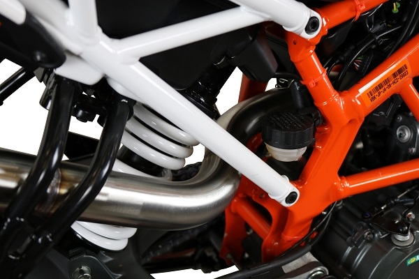 Pot echappement compatible avec Ktm Duke 250 2017-2020, Deeptone Inox, Pot Échappement slip-on homologué, légal, avec db killer amovible, tuyau de liaison et catalyseur 