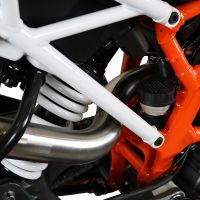 Pot echappement compatible avec Ktm Duke 250 2017-2020, Deeptone Inox, Pot Échappement slip-on homologué, légal, avec db killer amovible, tuyau de liaison et catalyseur 