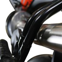 Pot echappement compatible avec Ktm Duke 250 2017-2020, Deeptone Inox, Pot Échappement slip-on homologué, légal, avec db killer amovible, tuyau de liaison et catalyseur 