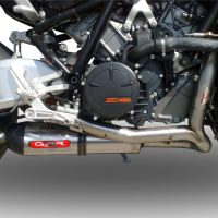 GPR pot echappement compatible avec  Ktm Rc 8 R 2008-2014, New Grand Prix Evo Titanium, Homologué et légal, système d'échappement complet avec catalyseur et db killer amovible 