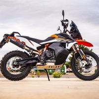 Pot echappement compatible avec Husqvarna Norden 901 2022-2024, M3 Black Titanium, Échappement légal, homologué,silencieux avec db killer amovible et tuyau de liaison spécifique 