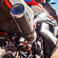 Pot echappement compatible avec Husqvarna Norden 901 2022-2024, M3 Black Titanium, Échappement légal, homologué,silencieux avec db killer amovible et tuyau de liaison spécifique 