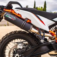 Pot echappement compatible avec Husqvarna Norden 901 2022-2024, M3 Black Titanium, Échappement légal, homologué,silencieux avec db killer amovible et tuyau de liaison spécifique 