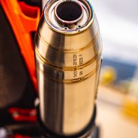 Pot echappement compatible avec Ktm Adventure 890 2021-2024, Deeptone Inox, Échappement légal, homologué,silencieux avec db killer amovible et tuyau de liaison spécifique 