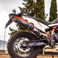 Pot echappement compatible avec Husqvarna Norden 901 2022-2024, Furore Evo4 Nero, Échappement légal, homologué,silencieux avec db killer amovible et tuyau de liaison spécifique 