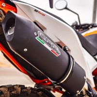 Pot echappement compatible avec Husqvarna Norden 901 2022-2024, Furore Evo4 Nero, Échappement légal, homologué,silencieux avec db killer amovible et tuyau de liaison spécifique 