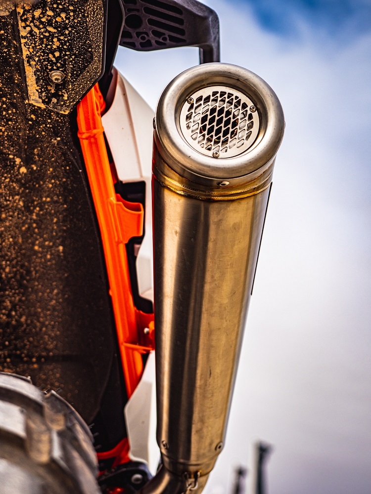 Pot echappement compatible avec Ktm Adventure 890 2020-2024, Powercone Evo, Échappement légal, homologué,silencieux avec db killer amovible et tuyau de liaison spécifique 