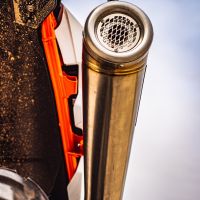 Pot echappement compatible avec Ktm Adventure 890 2020-2024, Powercone Evo, Échappement légal, homologué,silencieux avec db killer amovible et tuyau de liaison spécifique 