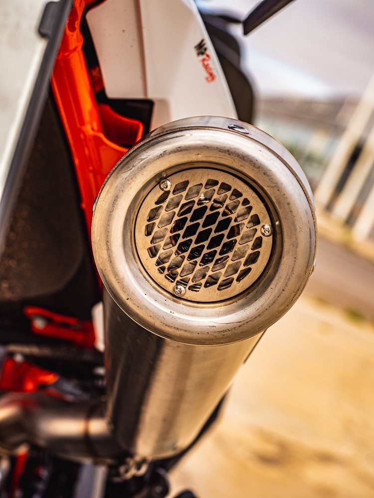 Pot echappement compatible avec Ktm Duke 890 2021-2024, Powercone Evo, Échappement légal, homologué,silencieux avec db killer amovible et tuyau de liaison spécifique 