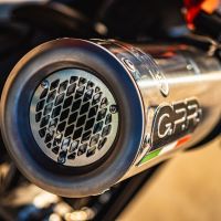Pot echappement compatible avec Husqvarna Norden 901 2022-2024, M3 Inox , Pot échappement racing, avec les tuyaux de liaison, article sans homologation 