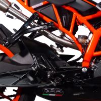 Pot echappement compatible avec Ktm Rc 200 2014-2021, Albus Ceramic, Échappement légal, homologué,silencieux avec db killer amovible et tuyau de liaison spécifique 