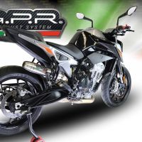 Pot echappement compatible avec Ktm Duke 790 2021-2024, Deeptone Inox, Échappement légal, homologué,silencieux avec db killer amovible et tuyau de liaison spécifique 
