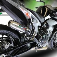 Pot echappement compatible avec Ktm Duke 790 2021-2024, Deeptone Inox, Échappement légal, homologué,silencieux avec db killer amovible et tuyau de liaison spécifique 