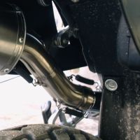 Pot echappement compatible avec Ktm EGS Adventure - LC4 1999-2003, Furore Nero, Échappement légal, homologué,silencieux avec db killer amovible et tuyau de liaison spécifique 