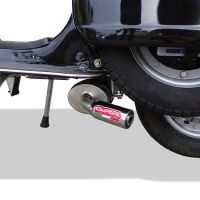 Pot echappement compatible avec Lml Star 125 4 Tempi - 4 Strokes Genuine Stella 2010-2013, Alluminio, Homologué et légal, système d'échappement complet, avec db killer amovible 