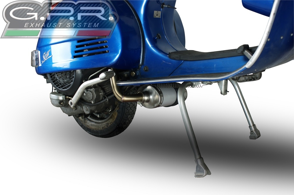 Pot echappement compatible avec Lml Star 200 4T a marce - 4ST with gears 2011-2016, Alluminio, Homologué et légal, système d'échappement complet avec catalyseur et db killer amovible 
