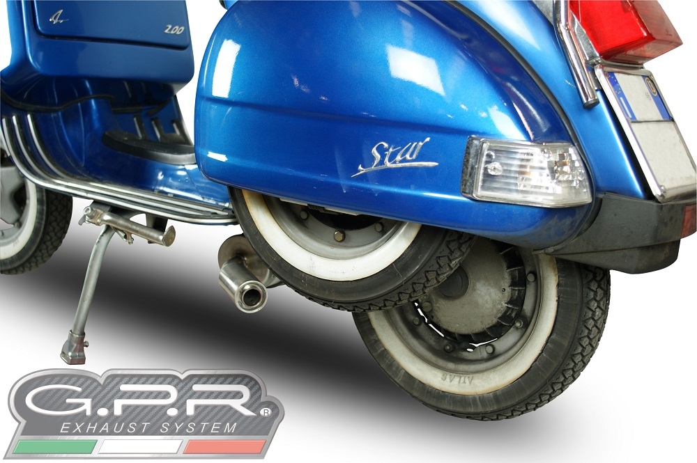 Pot echappement compatible avec Lml Star 200 4T a marce - 4ST with gears 2011-2016, Alluminio, Homologué et légal, système d'échappement complet avec catalyseur et db killer amovible 