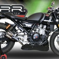 Pot echappement compatible avec F.B. Mondial Hps 300 2018-2019, F205, Pot echappement racing, ligne complet, fourni avec collecteur spécifique, article sans homologation 