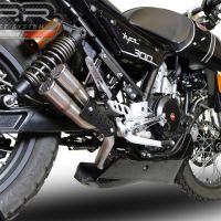 Pot echappement compatible avec F.B. Mondial Hps 300 2018-2019, F205, Pot echappement racing, ligne complet, fourni avec collecteur spécifique, article sans homologation 