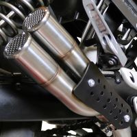 Pot echappement compatible avec F.B. Mondial Hps 300 2018-2019, F205, Pot echappement racing, ligne complet, fourni avec collecteur spécifique, article sans homologation 