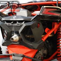 Pot echappement compatible avec Can Am Maverick X3 Turbo Buggy 2017-2024, Deeptone Atv, Échappement légal, homologué,silencieux avec db killer amovible et tuyau de liaison spécifique 