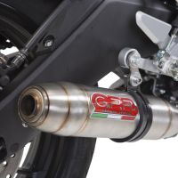 Pot echappement compatible avec Yamaha Mt 125 2014-2016, Deeptone Inox, Homologué et légal, système d'échappement complet avec catalyseur et db killer amovible 