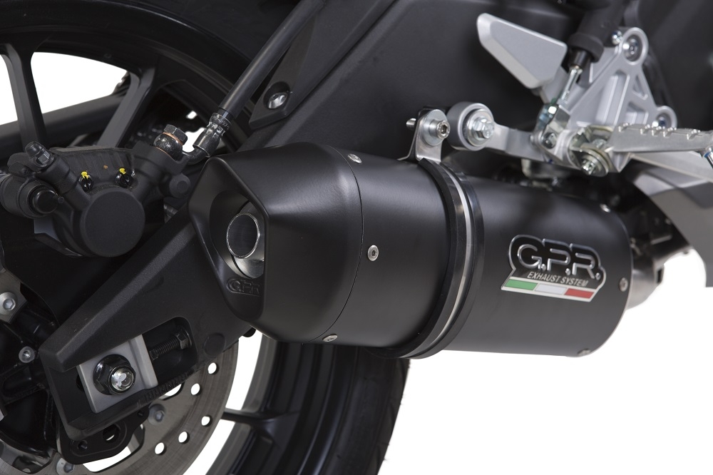 Pot echappement compatible avec Yamaha Mt 125 2014-2016, Furore Nero, Homologué et légal, système d'échappement complet avec catalyseur et db killer amovible 