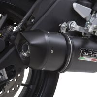 Pot echappement compatible avec Yamaha Mt 125 2014-2016, Furore Nero, Homologué et légal, système d'échappement complet avec catalyseur et db killer amovible 