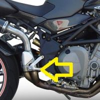 Pot echappement compatible avec Mv Agusta Brutale 750 S 2000-2006, M3 Inox , Échappement légal, homologué,silencieux avec db killer amovible et tuyau de liaison spécifique 