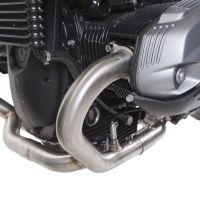Pot echappement compatible avec Bmw R Nine-T 1200 -Pure -Racer -Urban G-S 2017-2023, Deeptone Inox, Homologué et légal, système d'échappement complet avec catalyseur et db killer amovible 