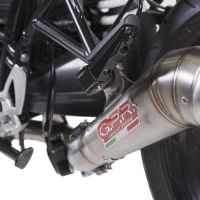 Pot echappement compatible avec Bmw R Nine-T 1200 -Pure -Racer -Scrambler -Urban G-S 2013-2016, Powercone Evo, Échappement légal, homologué,silencieux avec db killer amovible et tuyau de liaison spécifique 