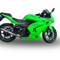 Pot echappement compatible avec Kawasaki Ninja 250 R 2007-2016, Deeptone Inox, Échappement légal, homologué,silencieux avec db killer amovible et tuyau de liaison spécifique 