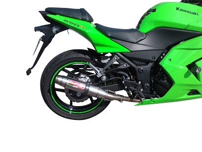 Pot echappement compatible avec Kawasaki Ninja 250 R 2007-2016, Deeptone Inox, Échappement légal, homologué,silencieux avec db killer amovible et tuyau de liaison spécifique 