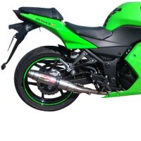 Pot echappement compatible avec Kawasaki Ninja 250 R 2007-2016, Deeptone Inox, Échappement légal, homologué,silencieux avec db killer amovible et tuyau de liaison spécifique 