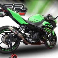 Pot echappement compatible avec Kawasaki Z 400 2018-2022, Deeptone Inox, Pot echappement racing, ligne complet, fourni avec collecteur spécifique, article sans homologation 