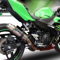 Pot echappement compatible avec Kawasaki Z 400 2018-2022, Deeptone Inox, Pot echappement racing, ligne complet, fourni avec collecteur spécifique, article sans homologation 